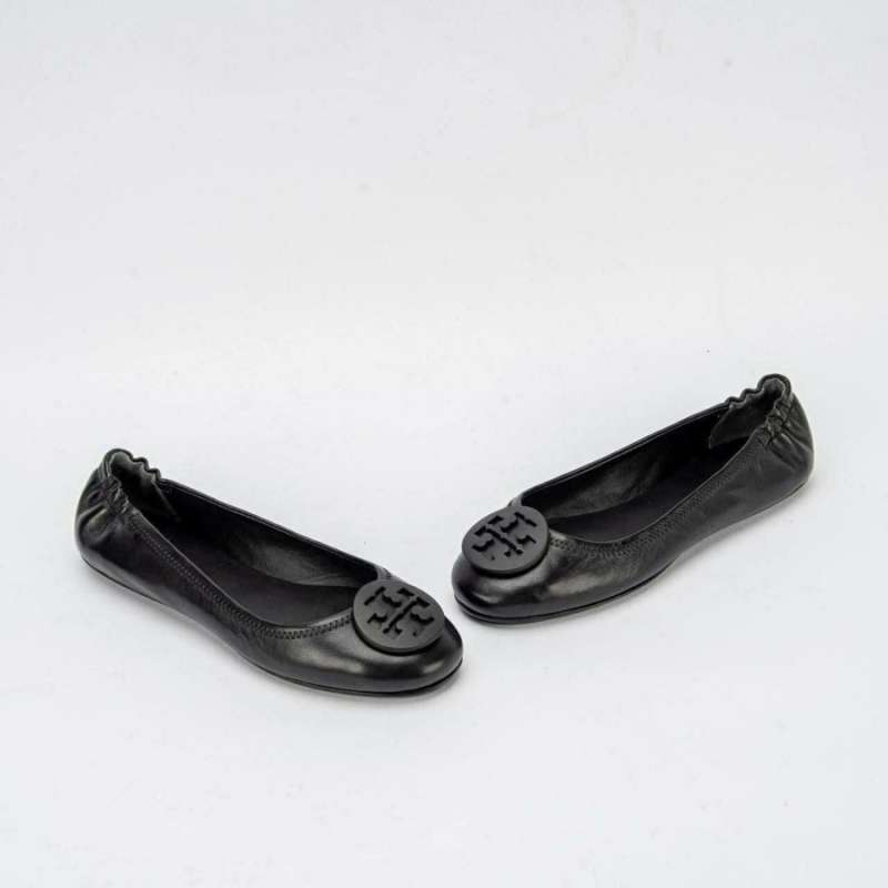 Tory Burch Minnie Travel Ballet Flats All Black