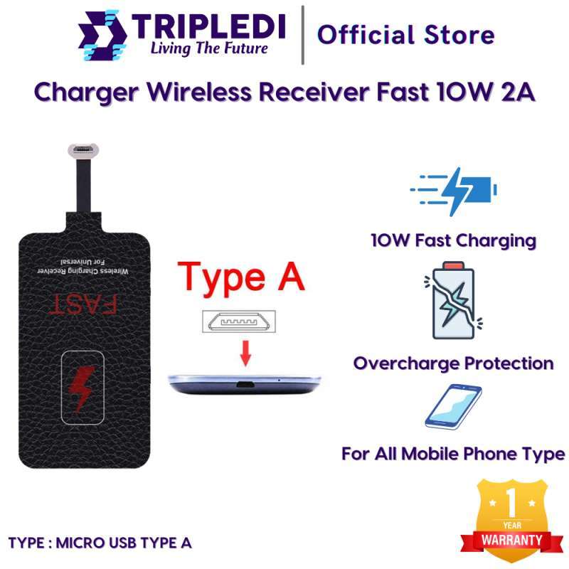 Promo Tripledi Receiver Fast Wireless Charger 10w Quick Charging