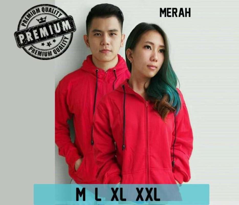 Jual Jaket Polos Hoodie Zipper Premium Merah Jacket Pria Dan Wanita Di Seller Heru Dagang Harapan Jaya Kota Bekasi Blibli