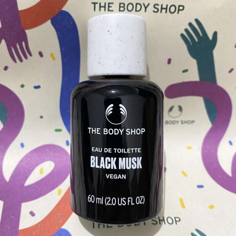 Jual WHS THE BODY SHOP EDT BLACK MUSK VEGAN 60ml ORIGINAL di