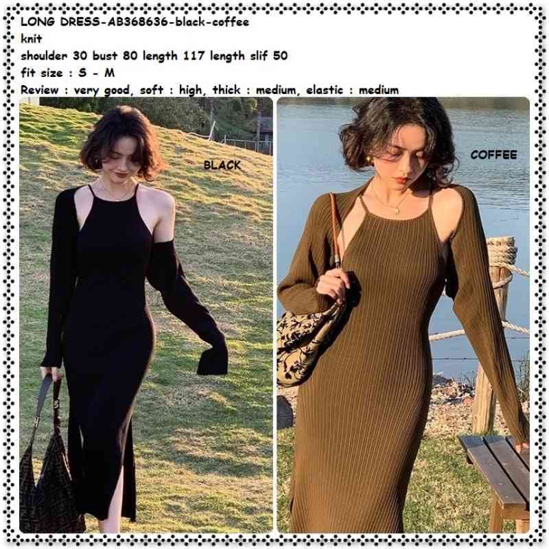 Jual Ab368636 Knit Long Dress Pesta Rajut Lengan Panjang Wanita Korea Import Hitam Black Coffee Brown Di Seller Amelie Butik - Wijaya Kusuma, Kota Jakarta Barat | Blibli Jual Ab368636 Knit Long Dress Pesta Rajut Lengan Panjang Wanita Korea Import Hitam Black Coffee Brown Di Seller Amelie Butik - Wijaya Kusuma, Kota Jakarta Barat | Blibli