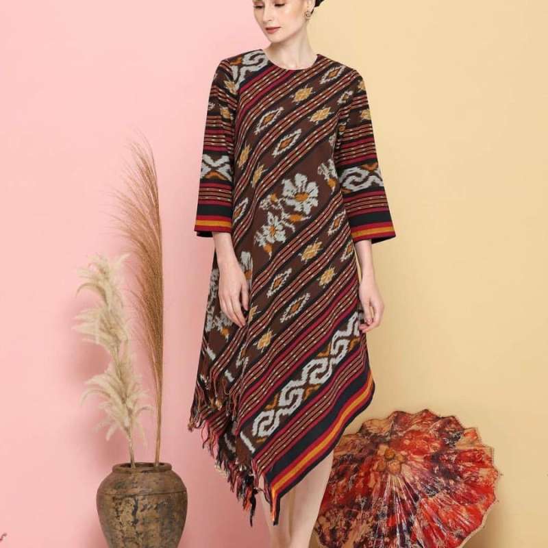 Dress tenun modern store