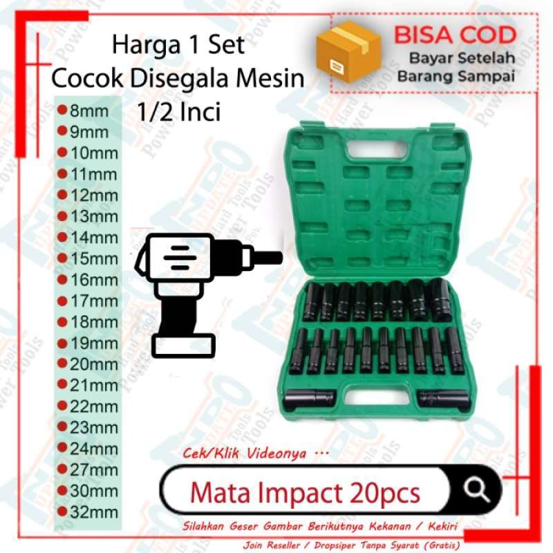 Promo Mata Kunci Sok Impact Driver Socket Sleeve Impact Wrench 1