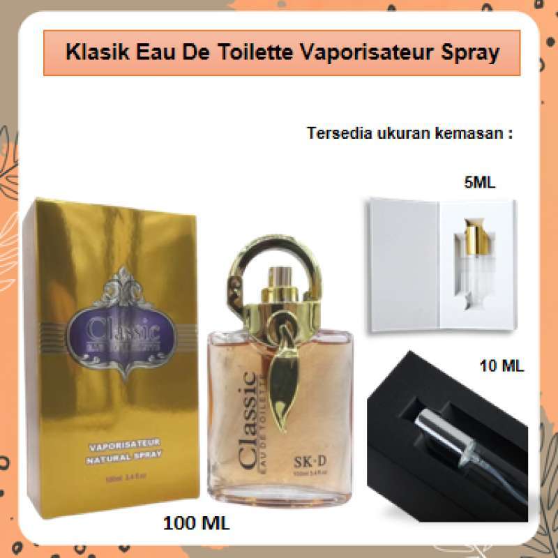 Parfum Wanita Arab Dubai CLASSIC eau de toilette Spray 5ml 10ml 100ml