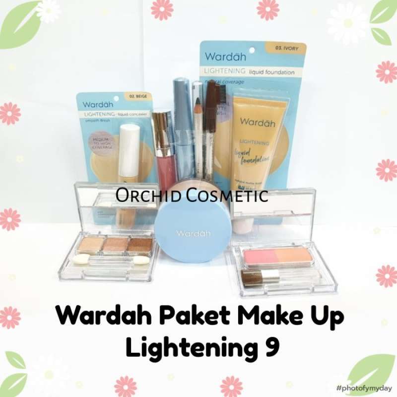 Jual Wardah Paket Makeup Lightening 9