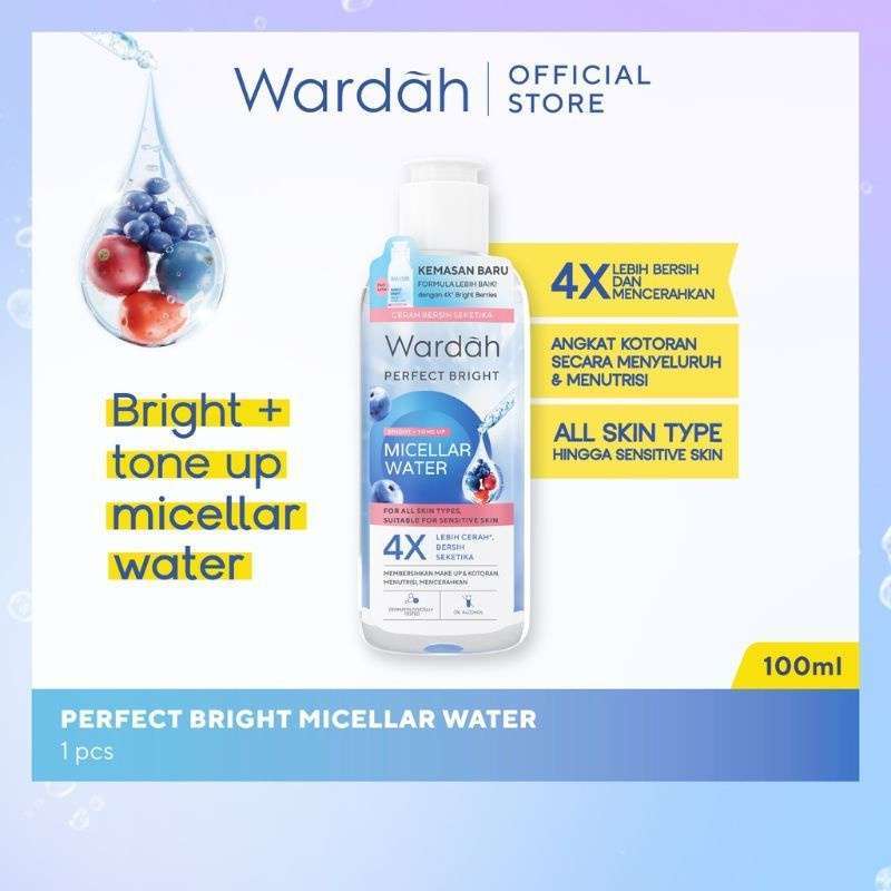 Wardah micellar water tone up perfect bright 100ml