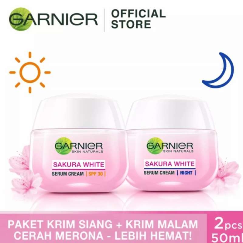 Promo Garnier Sakura White Day Cream Spf30 Garnier Sakura Night