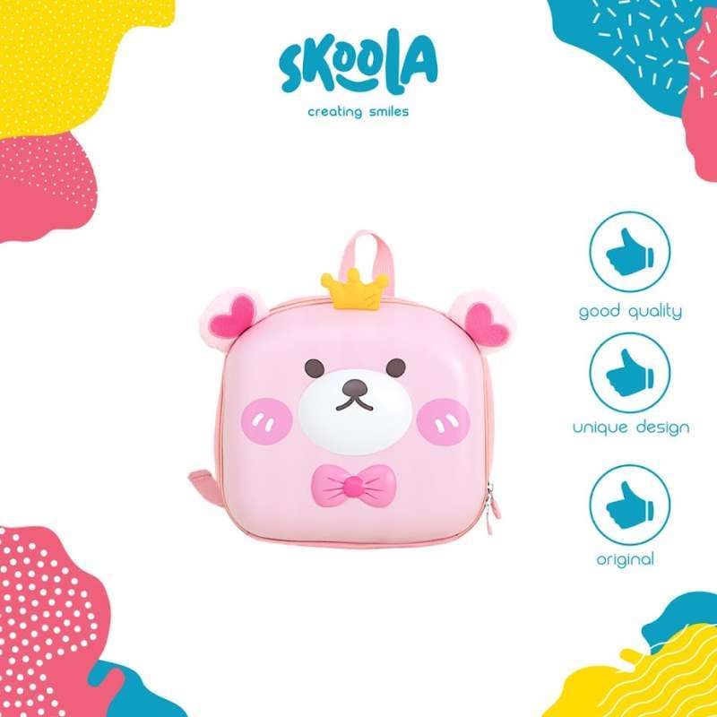 Cream bear backpack sales