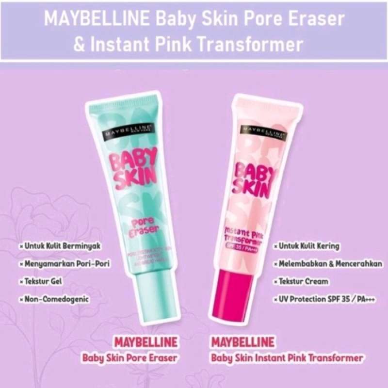 Promo Maybelline Baby Skin Pore Eraser Instant Pink Transformer