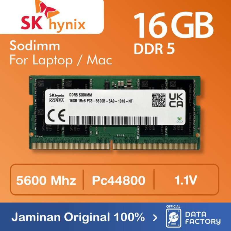 Jual RAM Laptop Sk Hynix Ddr5 16gb 5600mhz Pc 44800 Sodimm