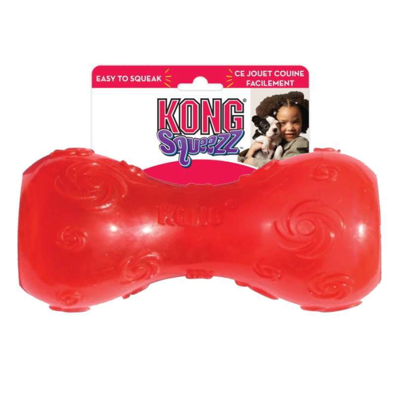 Kong Squeezz Dumbbell Medium Dog Toys
