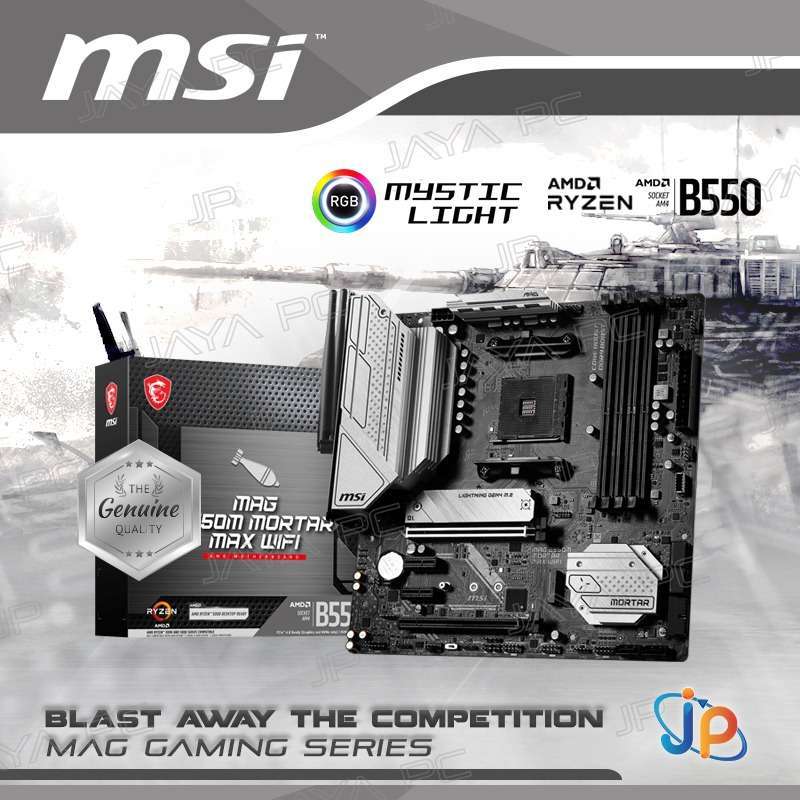 Jual Motherboard Msi Mag B550m Mortar Max Wifi (am4, Amd, B550