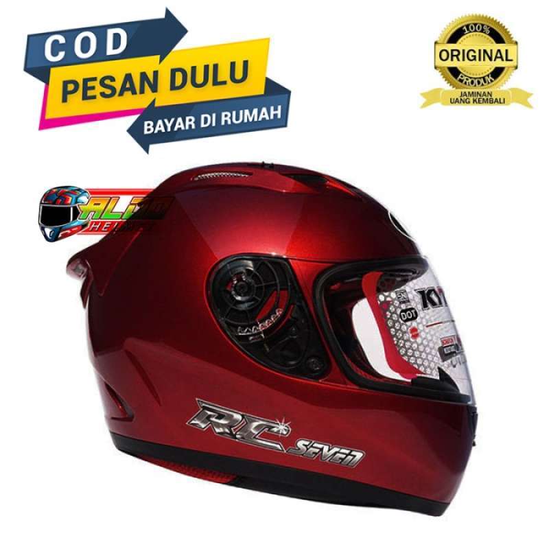Promo Helm Kyt Full Face Kyt Rc 7 Solid Maroon Original Rc