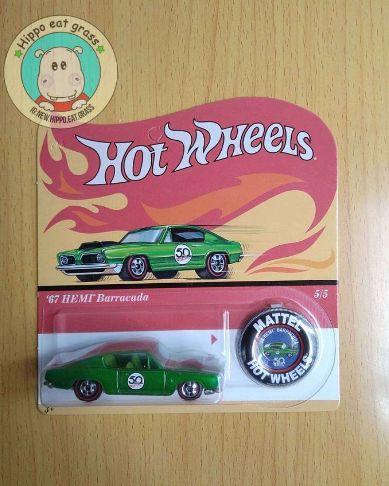 Hot wheels 50th anniversary 67 hemi barracuda hot sale