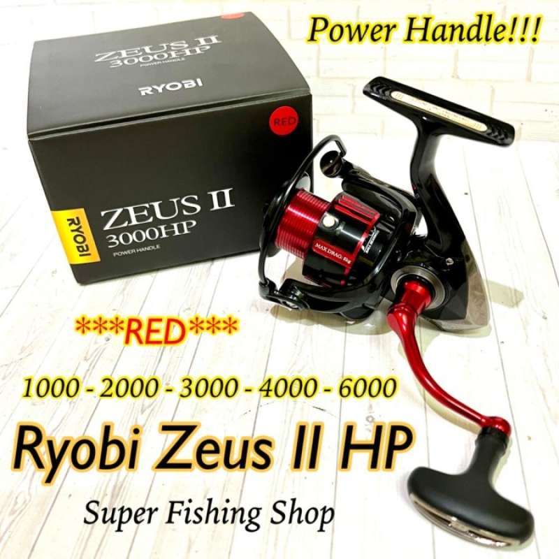 Jual reel ryobi zeus HPX pilihan 1000 sampai 4000 zeus hpx power handel