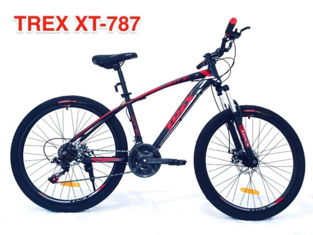 Jual sepeda gunung mtb 26 trex xt 787 21 sp gojek grab only di