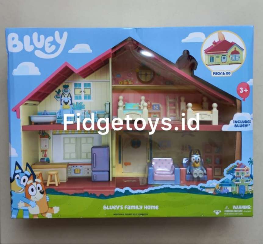 Promo Bluey Family Home Playset With 2.5 Poseable Figure Diskon 26