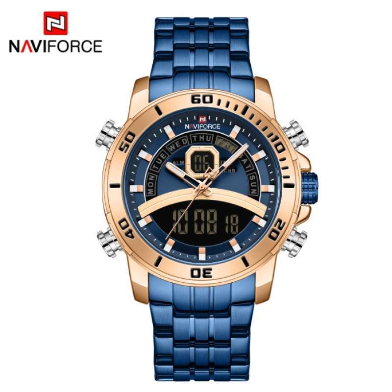 Promo NAVIFORCE Jam Tangan NF 9181MS Analog Digital Watch BRG5