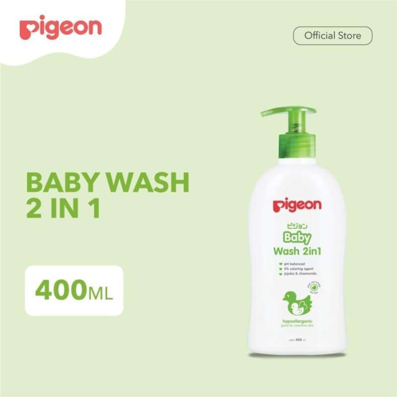 Jual PIGEON Baby Wash 2 in 1 Chamomile 400Ml Shampoo Sabun