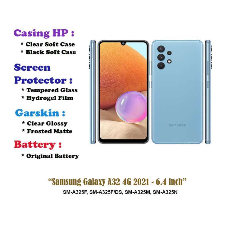 Samsung Galaxy A32 4G 2021 inch Case Screen Protector Battery  Dll