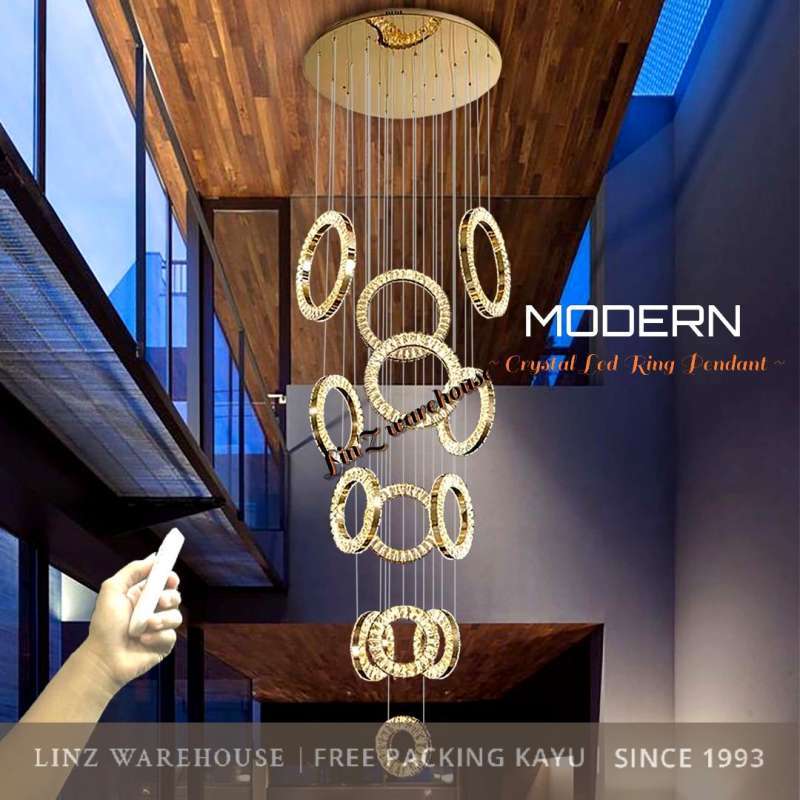 Modern Crystal Crystal Ring Ceiling Light 7PMBEANE Crystal Ring