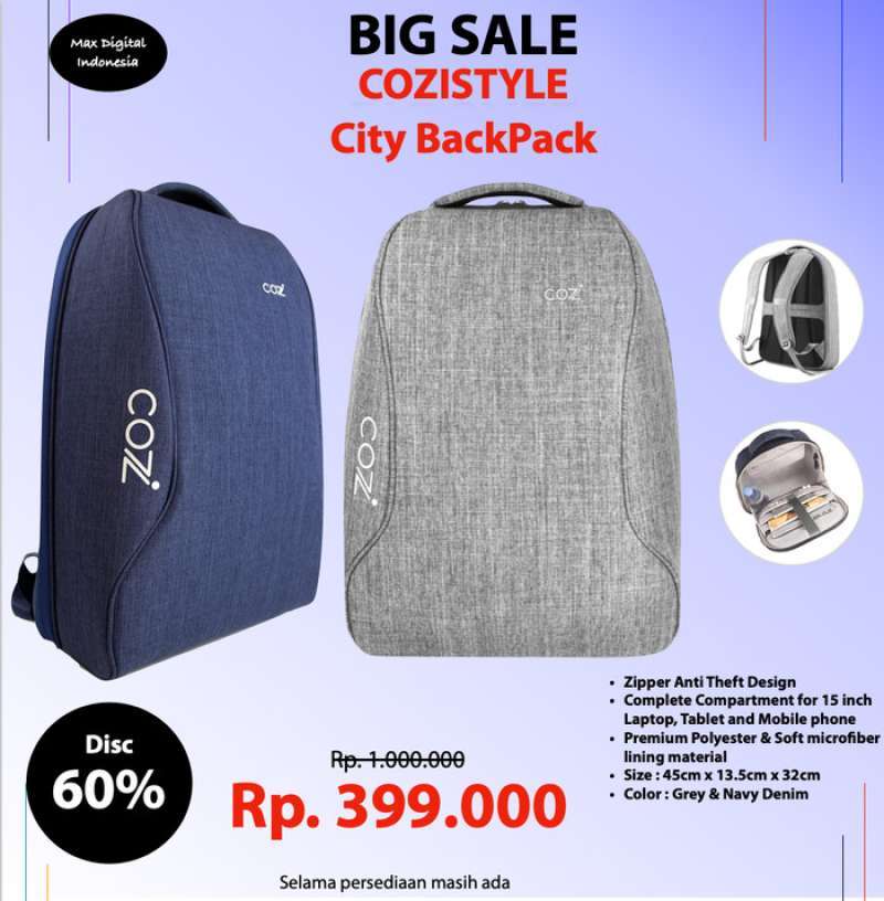 Cozistyle city top backpack