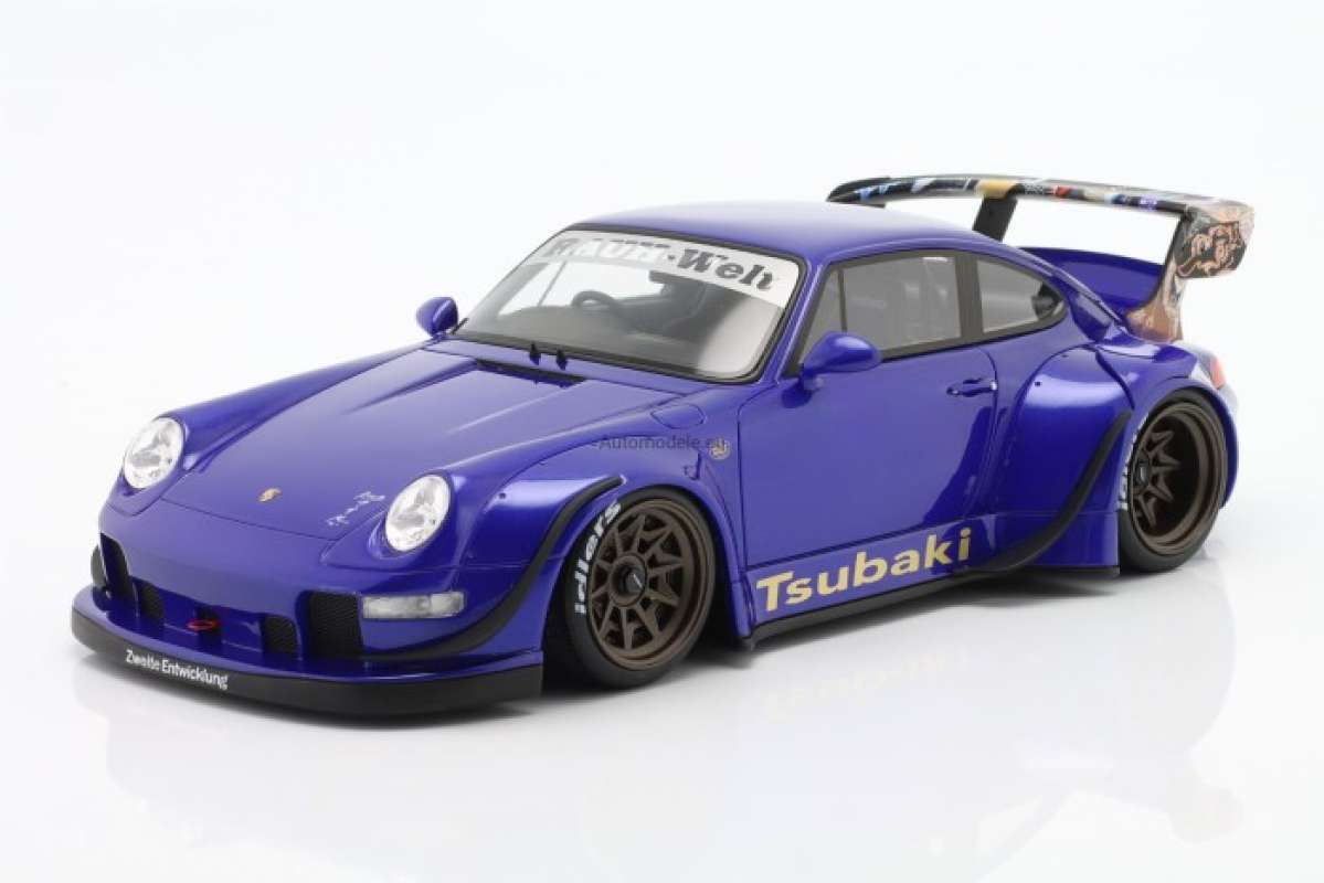 1 18 GT SPIRIT PORSCHE RWB TSUBAKI BLUE DIECAST MINIATUR NOT AUTOART