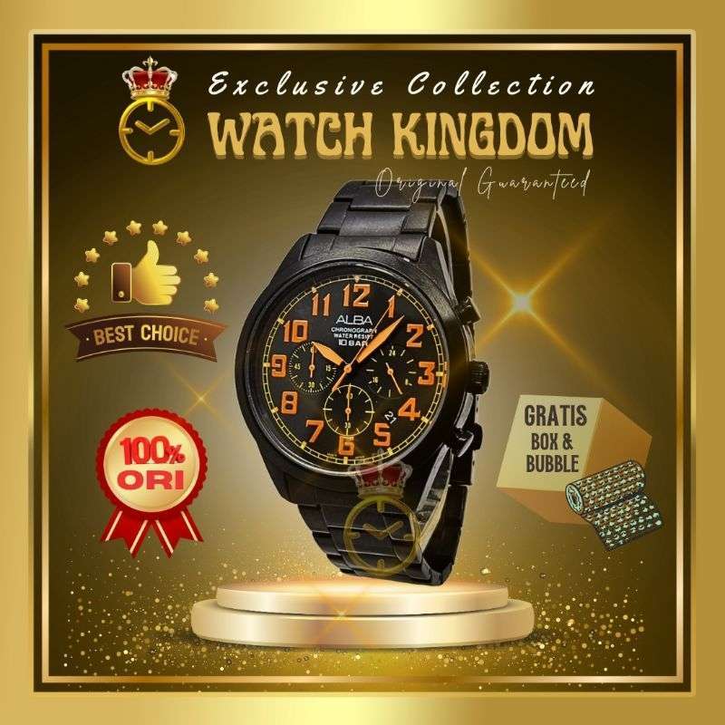 Alba chronograph water resist shop 10 bar