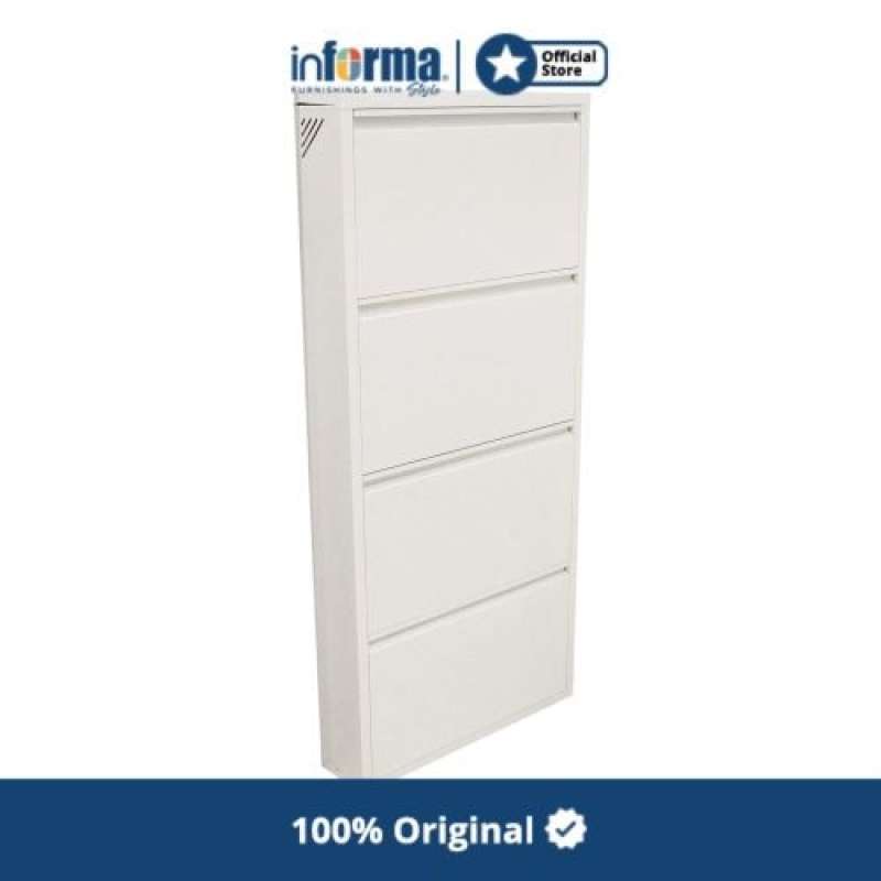 Jual Informa Levi 4 Shoe Cabinet White Di Seller Supermart Market Cengkareng Timur Kota Jakarta Barat Blibli