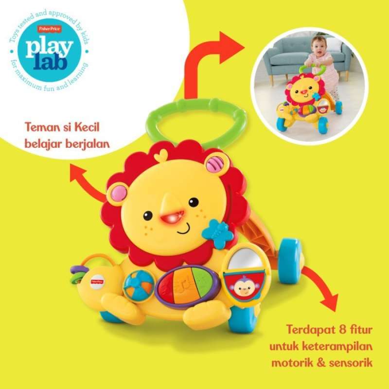 Fisher price top lion push toy