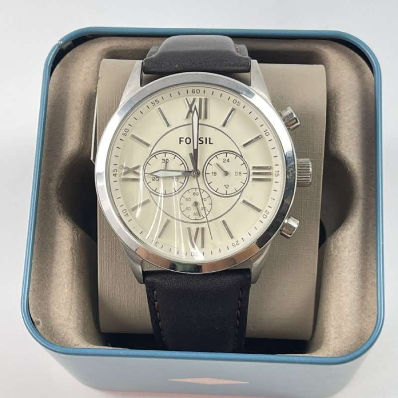Jual FOSSIL BQ1129i Grant Analog Off White Dial Men di Seller
