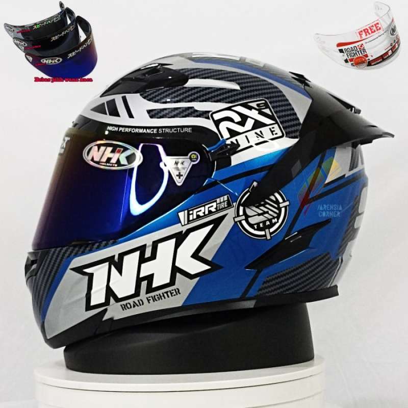 Promo NHK RX9 PAKET GANTENG RACER X BLUE SIER HELM NHK FULL FACE