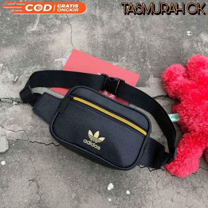 Jual TAS PINGGANG WAIST BAG SPORT PRIA WANITA LEATHER PREMIUM