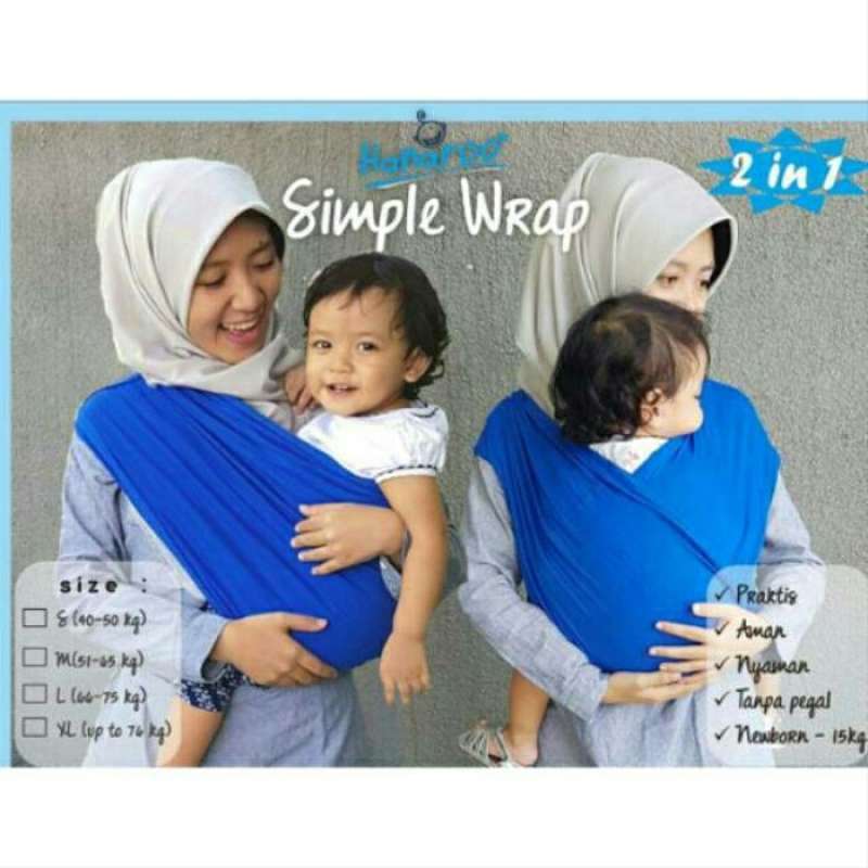 Hanaroo Simple Wrap Gendongan Bayi XL