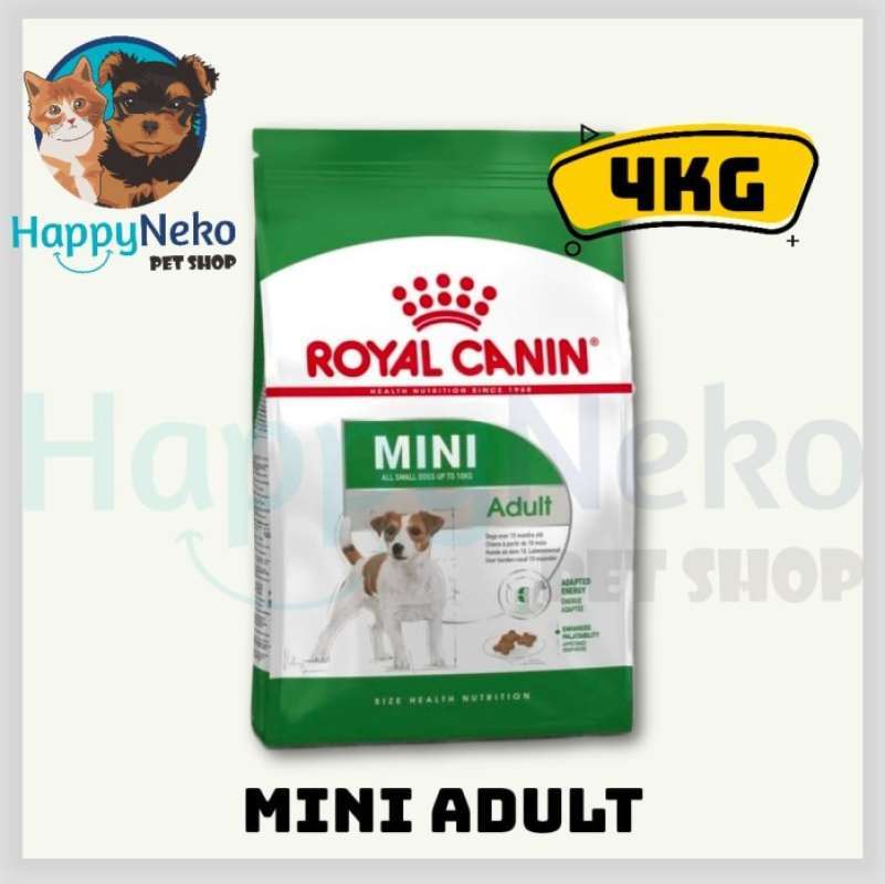 Promo Royal Canin Mini Adult 4 KG Dry Food Makanan Anjing Diskon