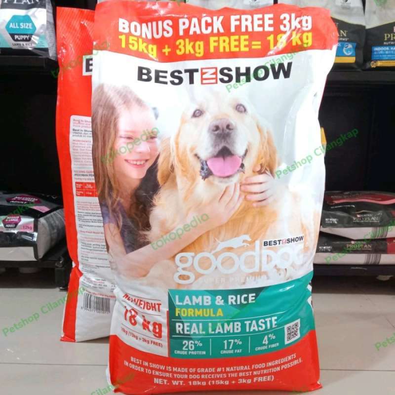 Good dog Lamb 18kg Best In Show Dog Food Adult 18kg
