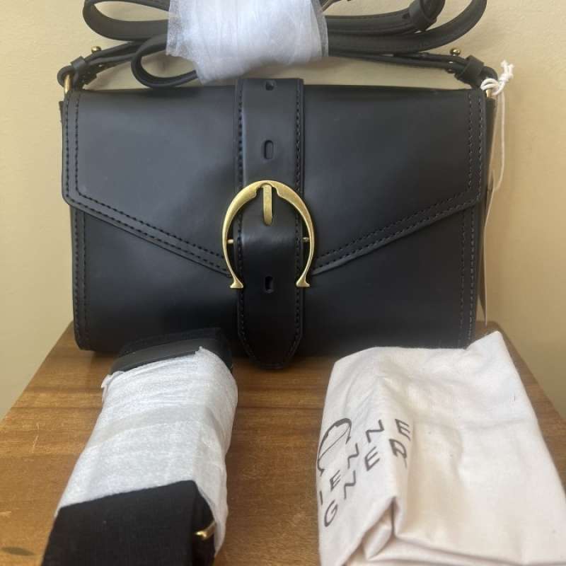 Jual NWT Tas Etienne Aigner Mia Flap Crossbody Black Leather 2