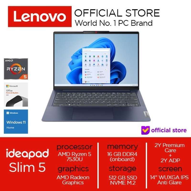 Ideapad Slim Ryzen 512 Ssd Laptops LENOVO IDEAPAD SLIM RYZEN 7530U