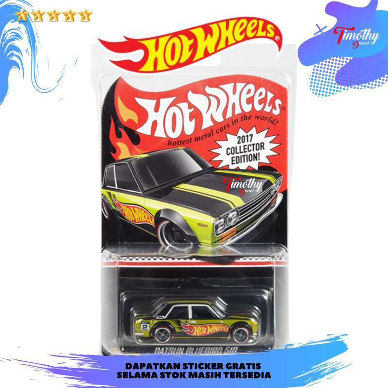 Hot Wheels Premium RLC Mail In Datsun Bluebird 510 Hijau Free Protect