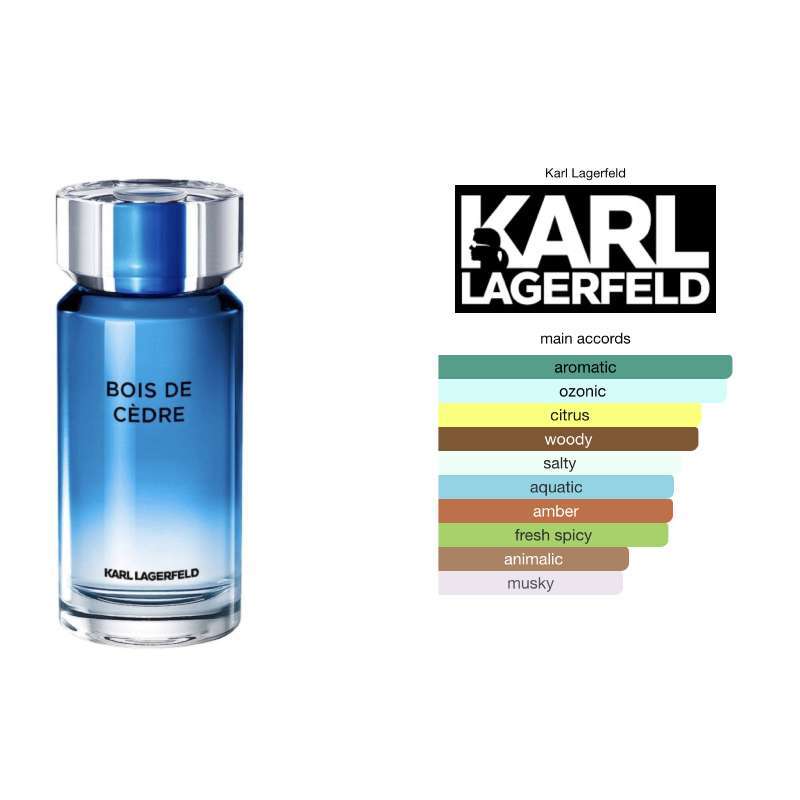 Karl lagerfeld bois de cèdre outlet
