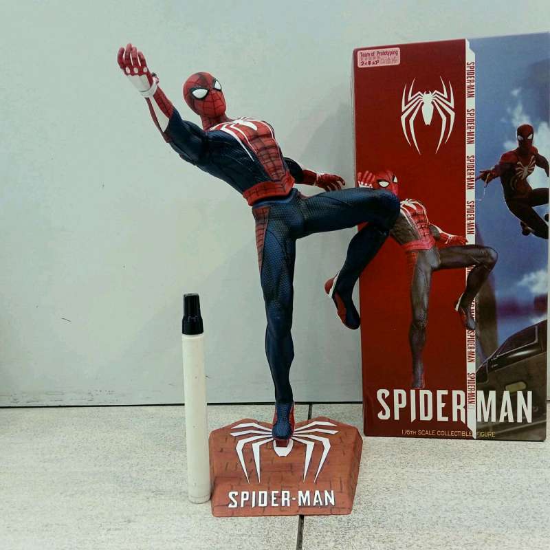 Jual mainan static figure Crazy toys spiderman PS4 Tinggi 30 cm