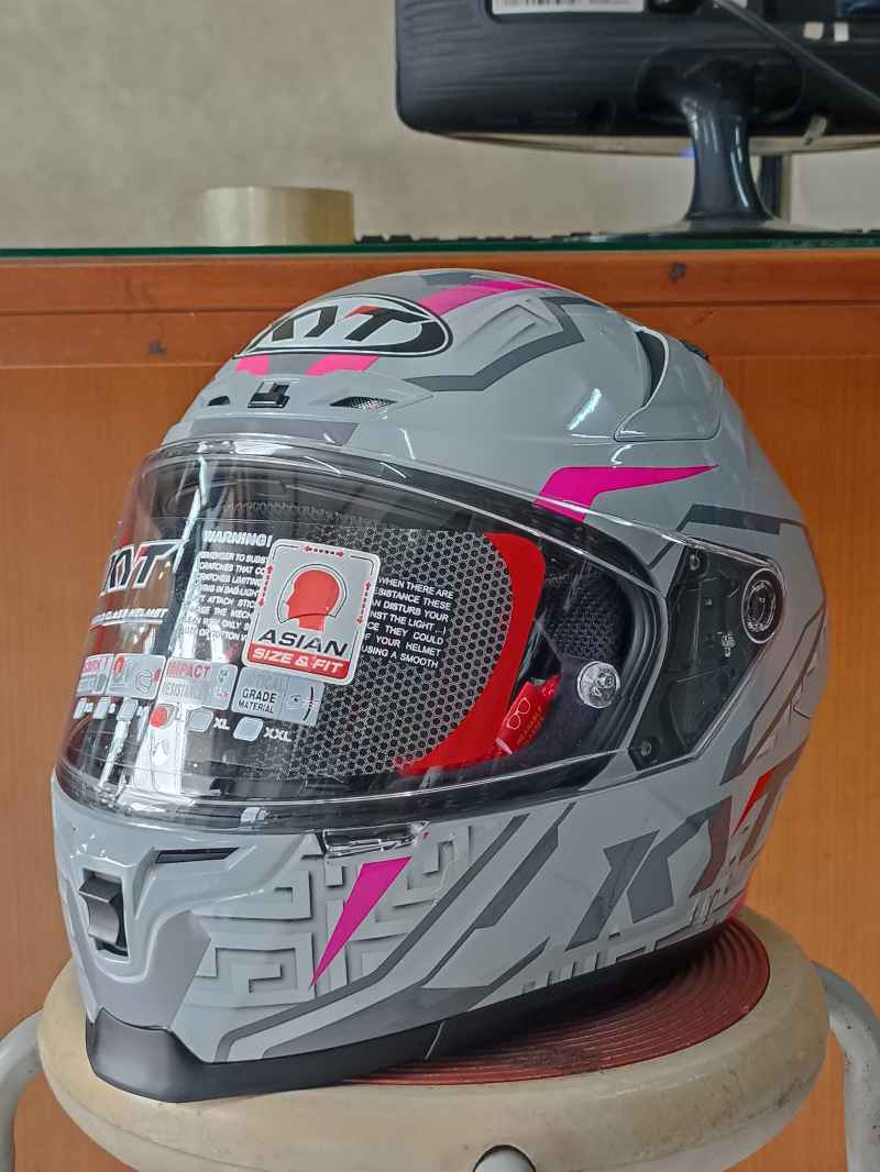 Jual Kyt Striker Graphic Helm Full Face Matt Black Red L Di