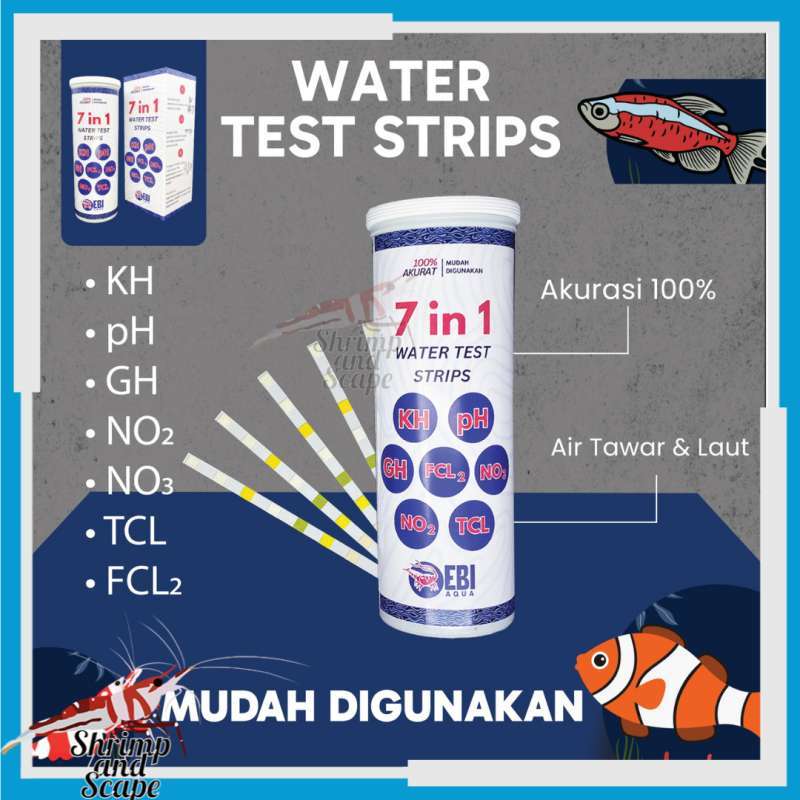 Jual Ebi KH GH Nitrit Nitrat Klorin Water Test Kit Aquarium / Alat Tes Air  di Seller Shrimp and Scape - Penjaringan, Kota Jakarta Utara