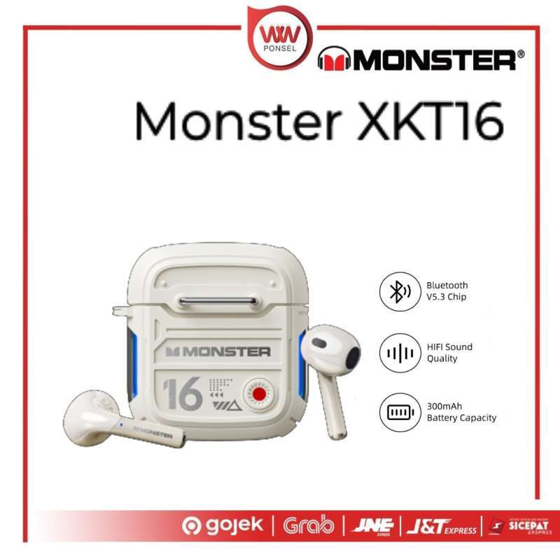 Monster XKT16 TWS Headset Earbuds Bluetooth HiFi