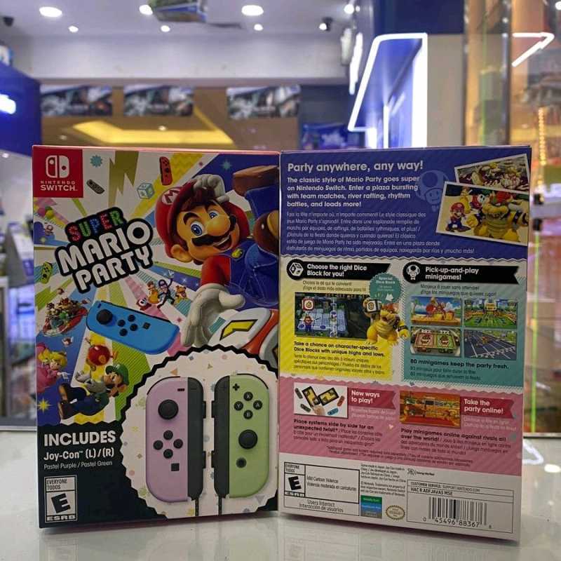 Super Mario Party Joy-Con Bundle (Pastel Purple / Pastel Green
