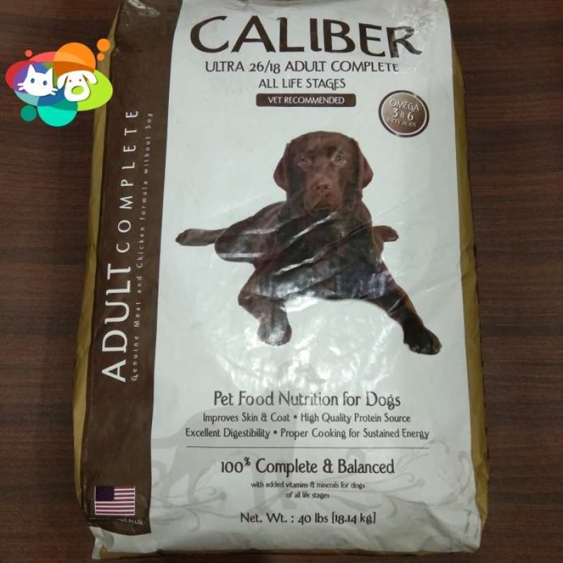 Caliber Ultra Adult Complete Dog Food 18kg Makanan Anjing