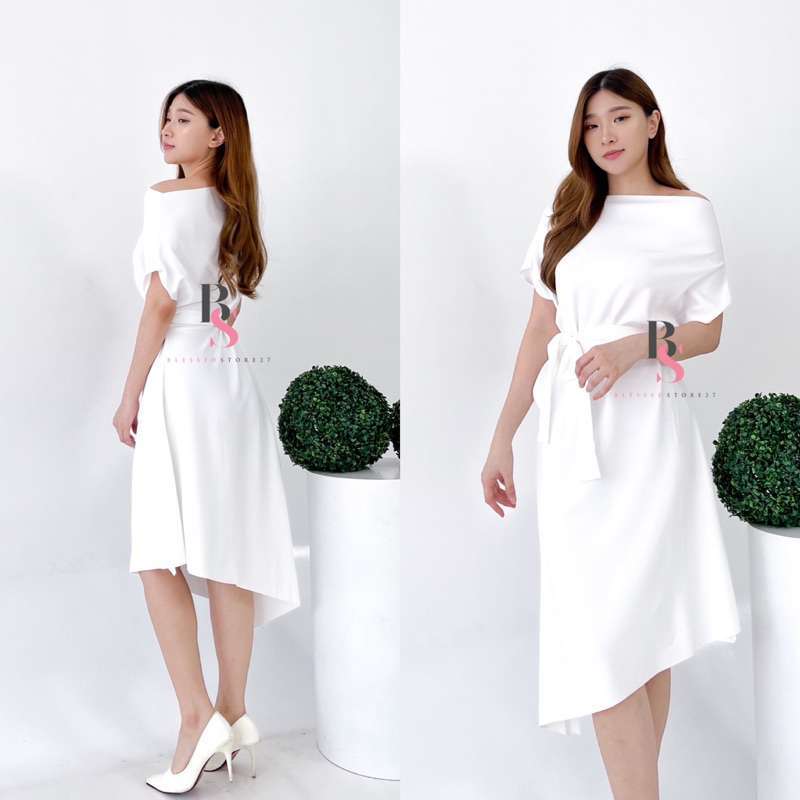 Jual SABRINA DRESS SCUBA NATAL CHRISTMAS DINNER POLOS SIMPLE