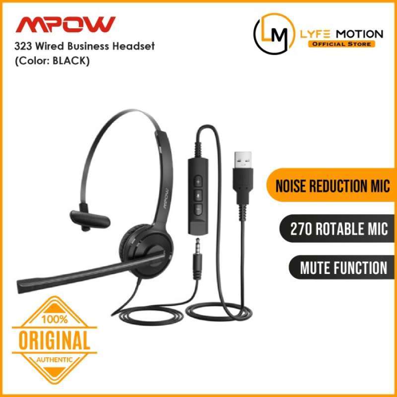 Headset Mpow 323 Wired Business Headset MPBH323