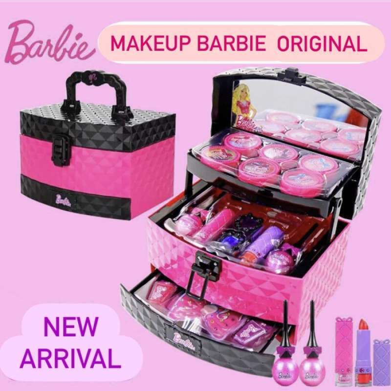 KBR02 Mainan Makeup Kosmetik BARBIE ORIGINAL kutek aksesoris kado anak