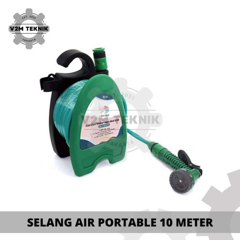 Promo Saltbox - Hose Reel Mini Set 10 Meter - Selang Air Portable